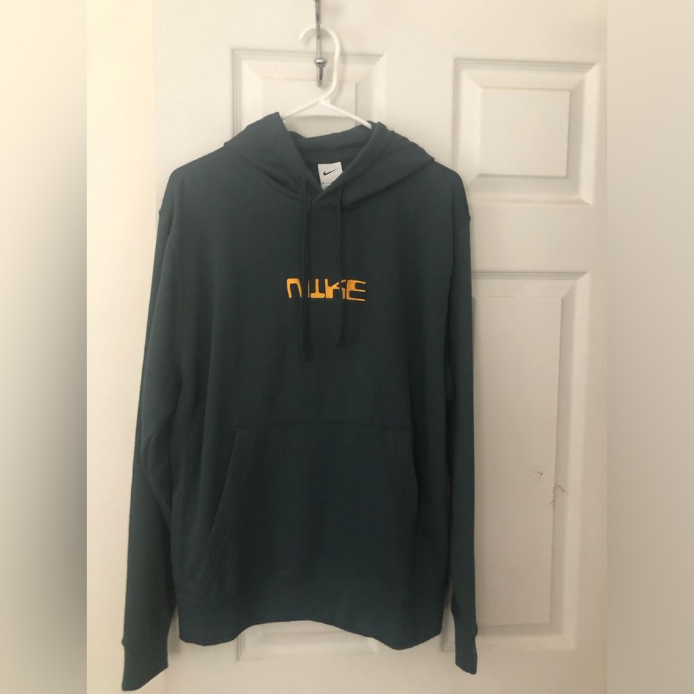 Nike Club Fleece Pullover Soccer Hoodie  Green Size M